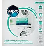 wpro SKS101 – Waschmaschinenzubehör/ Trocknerzubehör/ Verbindungsrahmen m. Ablage/ Zwischenbaurahmen Waschmaschine u. Trockner/ Universell für alle Marken/ 60x60cm - 2