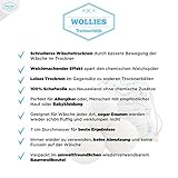 4 x Trocknerball – Bälle aus 100% Wolle zur Nutzung im Trockner, für schnelleres Trocknen und weichere Wäsche. Zeit und Kosten sparen durch Trocknerbälle für jede Wäsche, Decke, Kissen, Kopfkissen oder Daunen im Wäschetrockner. Trocknerkugeln für Wäschetrockner. - 2