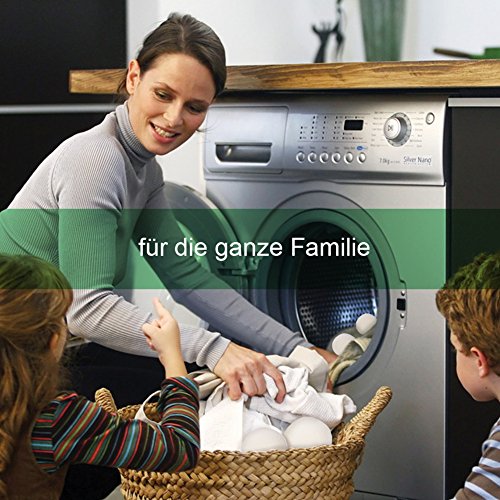 GHB 6 Stück Trocknerbälle aus 100% Schafwolle Trocknerkugeln für Wäschetrockner Wiederverwendbar natürlicher Weichspüler - 6