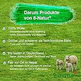 Extragroße XXL- Jumbo Trocknerbälle von 8-Natur im 6er Pack – Die natürliche Alternative zu Chemie aus 100% reiner Merinowolle. Weiche Handtücher und kuschelige T-Shirts kommen schneller aus dem Wäschetrockner. Trocknerkugeln sind kostensparend, trocken schneller für jede Wäsche, Kissen, Daunen und Kopfkissen - 3