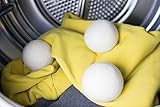 Extragroße XXL- Jumbo Trocknerbälle von 8-Natur im 6er Pack – Die natürliche Alternative zu Chemie aus 100% reiner Merinowolle. Weiche Handtücher und kuschelige T-Shirts kommen schneller aus dem Wäschetrockner. Trocknerkugeln sind kostensparend, trocken schneller für jede Wäsche, Kissen, Daunen und Kopfkissen - 5