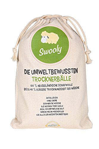 Premium 6er Pack Trockner-Bälle aus neuseeländischer Schafwolle – Hypoallergene Trockner-Kugeln als natürlicher Weichspüler - 2