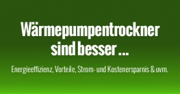 Wärmepumpentrockner sind besser