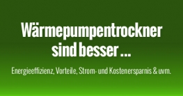 Wärmepumpentrockner sind besser